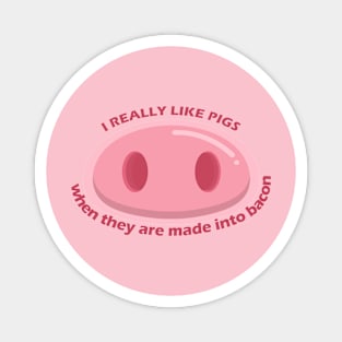 i really like pigs Magnet